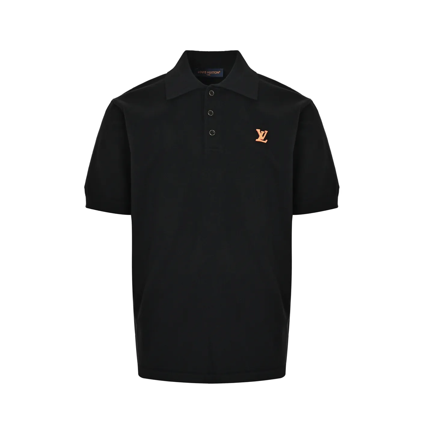 Louis Vuitton/Louis Vuitton logo knitted Polo short sleeves